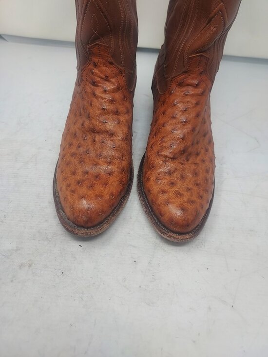 Tecovas MENS Wyatt Pecan Ostrich Cowboy Boot main image 10